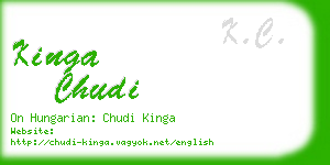 kinga chudi business card